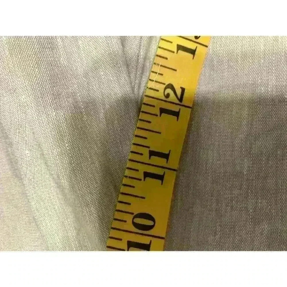 J Jill Linen Stretch Pants Womens XL Beige Button Leg Side Zip Minimal Casual - Picture 10 of 11